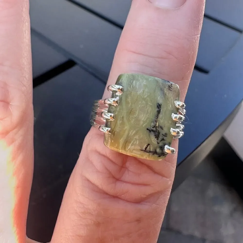 Tanzania Imperial Opal Sterling Silver Ring